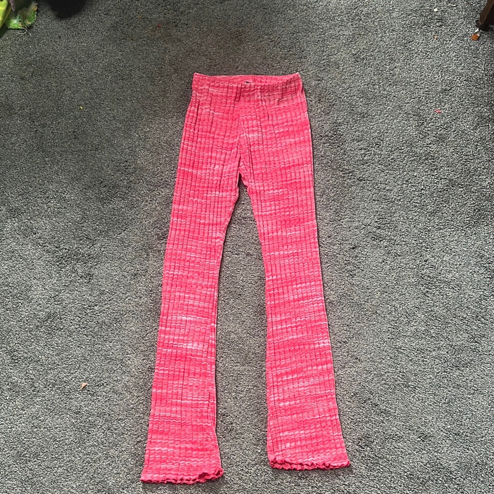 Zara Pink Leggings Stretchy Comfortable Bottoms